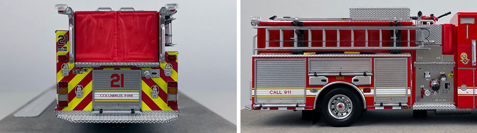 1:50 scale model of Columbus Sutphen Engine 21 close up pictures 9-10