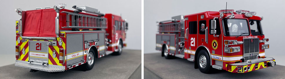 1:50 scale model of Columbus Sutphen Engine 21 close up pictures 11-12
