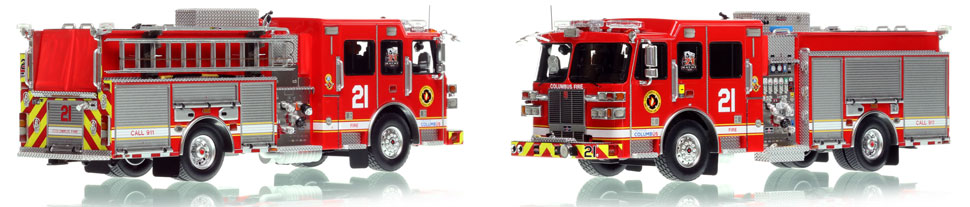 Columbus Engine 21 scale model is hand-crafted and intricately detailed.