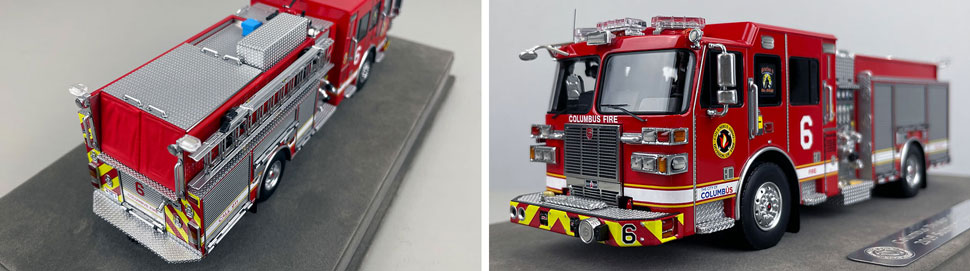 1:50 scale model of Columbus Sutphen Engine 6 close up pictures 3-4