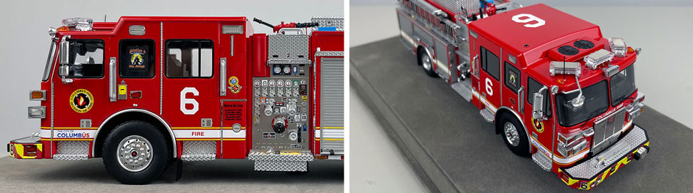 1:50 scale model of Columbus Sutphen Engine 6 close up pictures 5-6