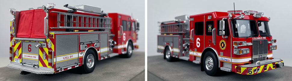 1:50 scale model of Columbus Sutphen Engine 6 close up pictures 11-12