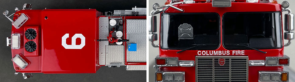 1:50 scale model of Columbus Sutphen Engine 6 close up pictures 13-14