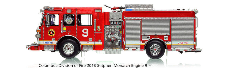 Columbus Sutphen Monarch Engine 9 in 1:50 scale