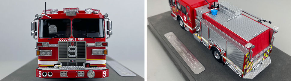 1:50 scale model of Columbus Sutphen Engine 9 close up pictures 1-2