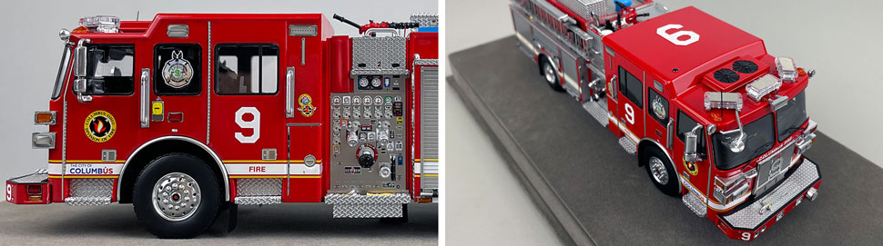 1:50 scale model of Columbus Sutphen Engine 9 close up pictures 5-6
