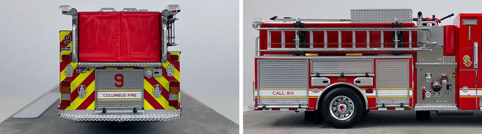 1:50 scale model of Columbus Sutphen Engine 9 close up pictures 9-10