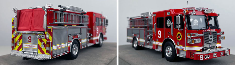 1:50 scale model of Columbus Sutphen Engine 9 close up pictures 11-12