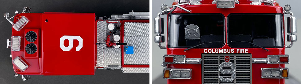 1:50 scale model of Columbus Sutphen Engine 9 close up pictures 13-14