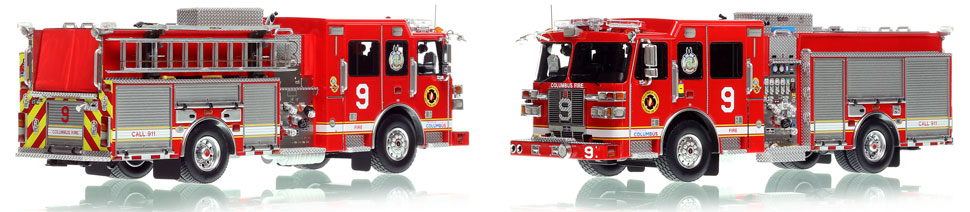 Columbus Engine 9 scale model is hand-crafted and intricately detailed.