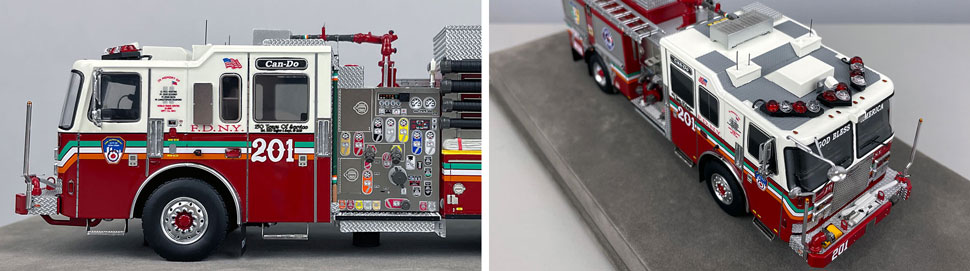 FDNY KME Engine 201 1:50 scale model close up pictures 5-6