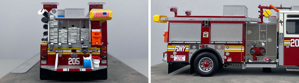 FDNY KME Engine 205 1:50 scale model close up pictures 9-10