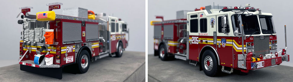 FDNY KME Engine 205 1:50 scale model close up pictures 11-12