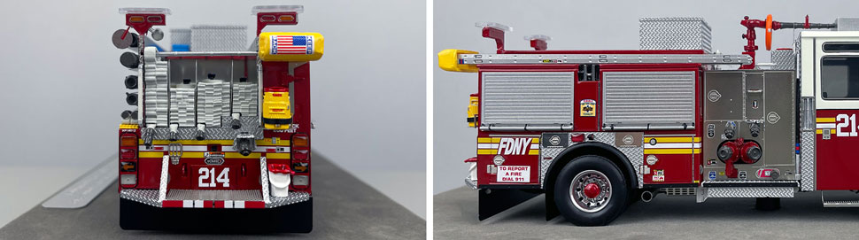 FDNY KME Engine 214 1:50 scale model close up pictures 9-10