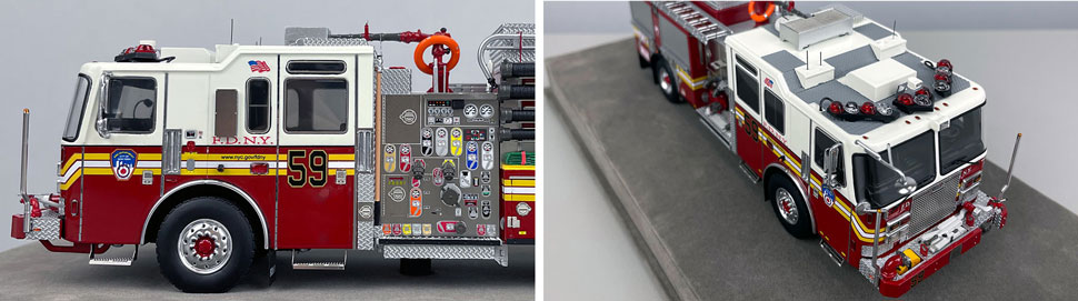 FDNY KME Engine 59 1:50 scale model close up pictures 5-6