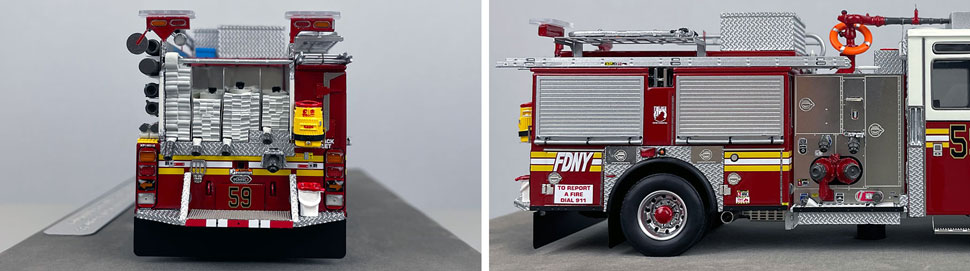FDNY KME Engine 59 1:50 scale model close up pictures 9-10
