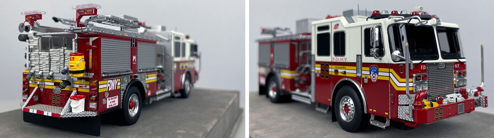 FDNY KME Engine 59 1:50 scale model close up pictures 11-12