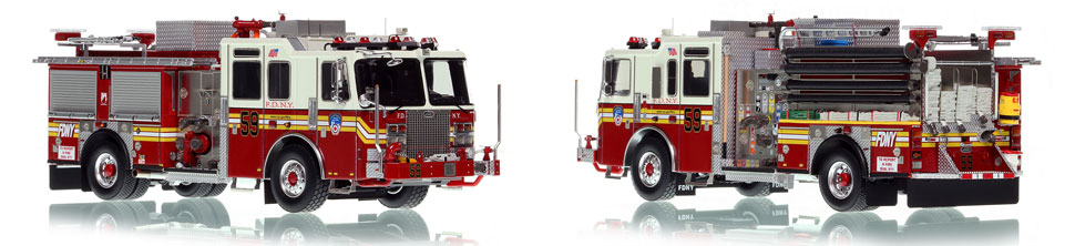 Manhattan's FDNY Engine 59 is a museum grade 1:50 scale model