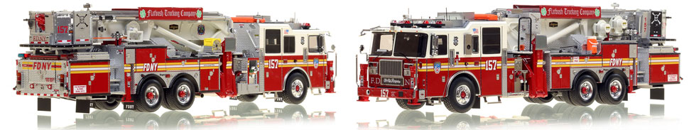 The first museum grade scale model of Brooklyn's Ladder 157