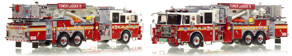 The first museum grade scale model of Staten Island's Ladder 79