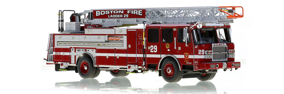 Boston Fire Department Ladder 29 scale model