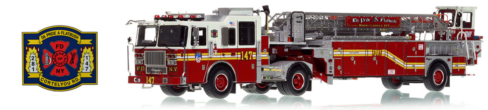 FDNY's 2016 Seagrave 100' Tractor-Drawn Aerial for Brooklyn's Ladder 147