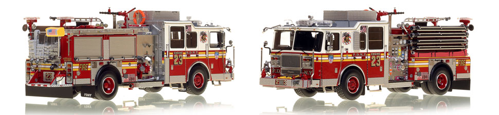 Manhattan's FDNY Engine 23 is a museum grade 1:50 scale model