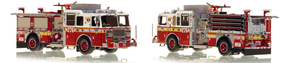 Brooklyn's FDNY Engine 276 is a museum grade 1:50 scale model
