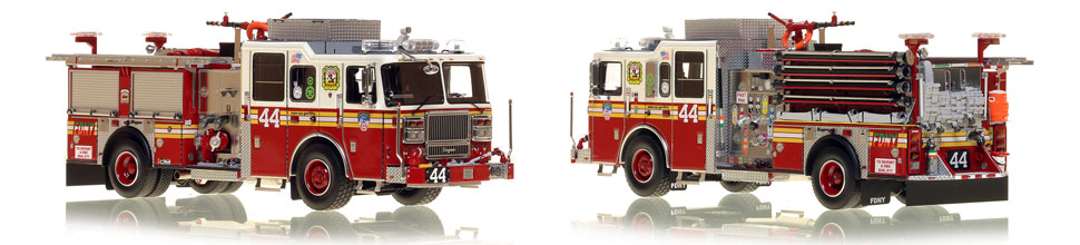 Manhattan's FDNY Engine 44 is a museum grade 1:50 scale model
