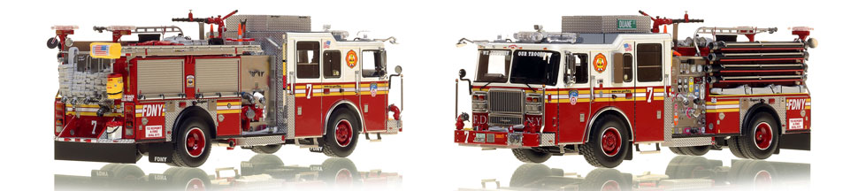 The first museum grade scale model of Manhattan's Engine 7
