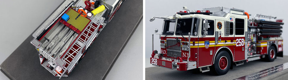 FDNY Seagrave Engine 258 1:50 scale model close up pictures 3-4