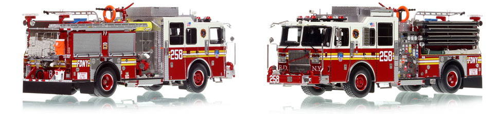 FDNY Engine 258 is a museum grade 1:50 scale model