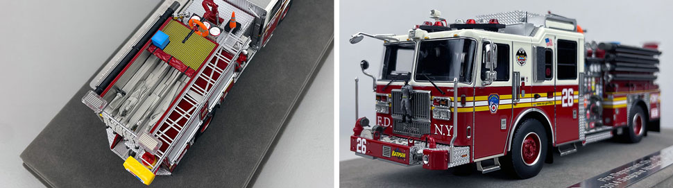 FDNY Seagrave Engine 26 1:50 scale model close up pictures 3-4
