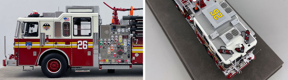FDNY Seagrave Engine 26 1:50 scale model close up pictures 5-6