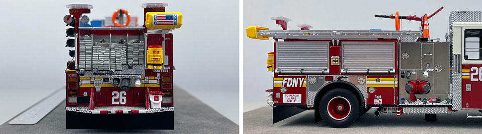 FDNY Seagrave Engine 26 1:50 scale model close up pictures 9-10