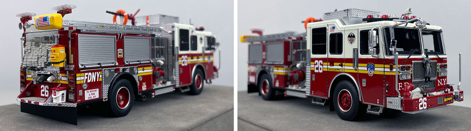 FDNY Seagrave Engine 26 1:50 scale model close up pictures 11-12