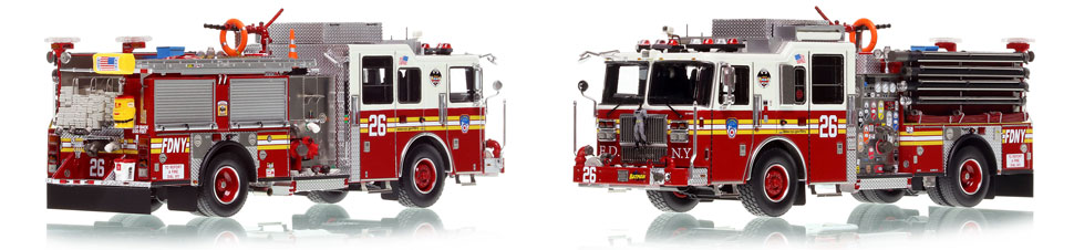 FDNY Engine 26 is a museum grade 1:50 scale model