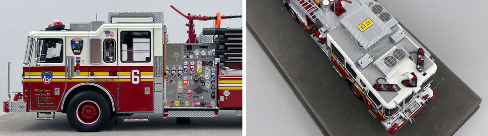 FDNY Seagrave Engine 6 1:50 scale model close up pictures 5-6