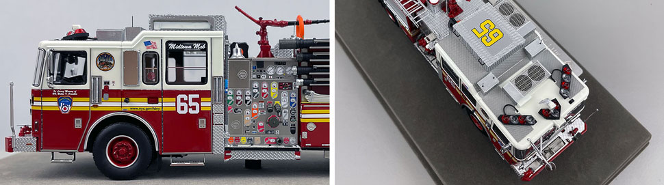 FDNY Seagrave Engine 65 1:50 scale model close up pictures 5-6