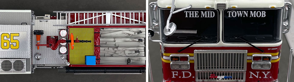 FDNY Seagrave Engine 65 1:50 scale model close up pictures 13-14
