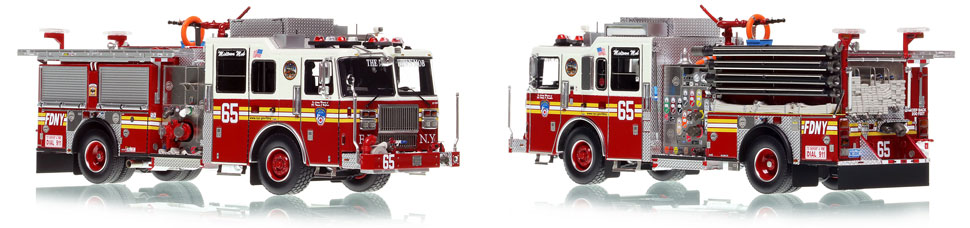 FDNY Engine 65 is a museum grade 1:50 scale model