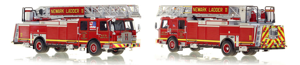 Newark Fire Department Ladder 11 includes a fully custom case.