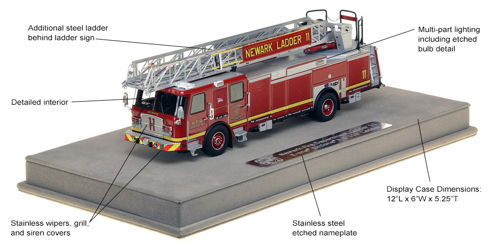 Features and specs of Newark Ladder 11 scale model