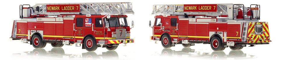 Newark Fire Department Ladder 7 is hand-crafted from over 600 parts