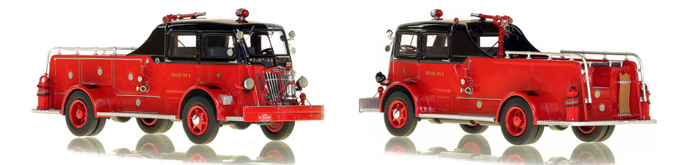 Chicago's 1952 Autocar Squad 6 is hand-crafted and intricately detailed.
