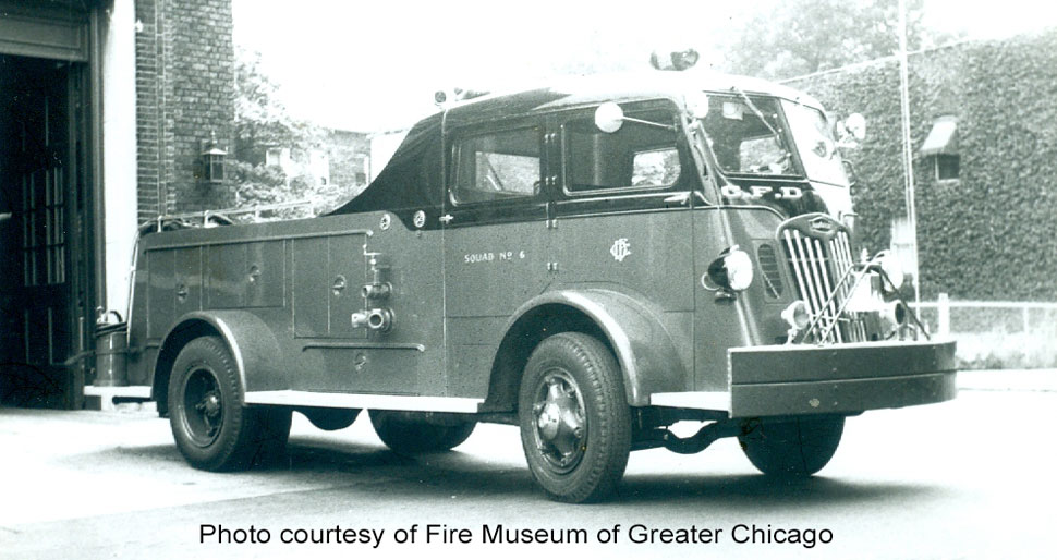 Chicago 1952 Autocar Squad courtesy of Fire Museum of Greater Chicago