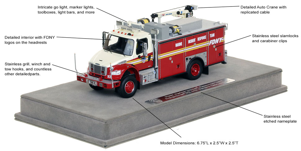 FDNY MIRT scale model includes authentic details