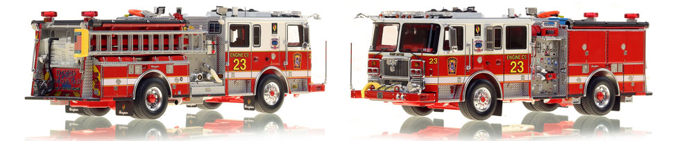 DC Fire & EMS Engine 23 is hand-crafted and includes a custom case!