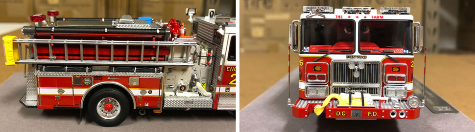 Close up images 7-8 of DC Fire & EMS Engine 26 scale model