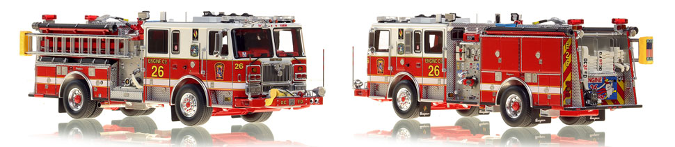 The first museum grade scale model Engine 26 for DC Fire and EMS
